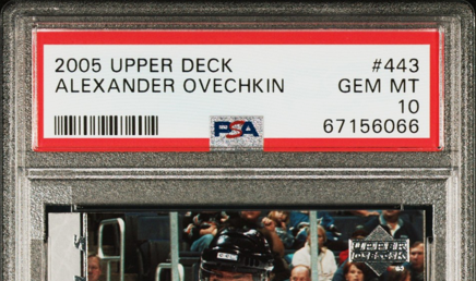 A card in a slab from a grader the resale market recognises