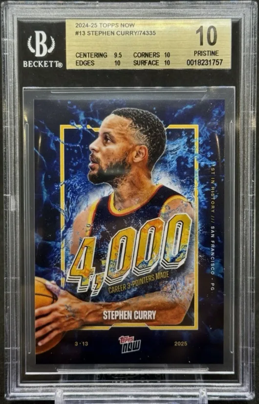 Example of a BGS / Beckett Grading Services graded slab, front
