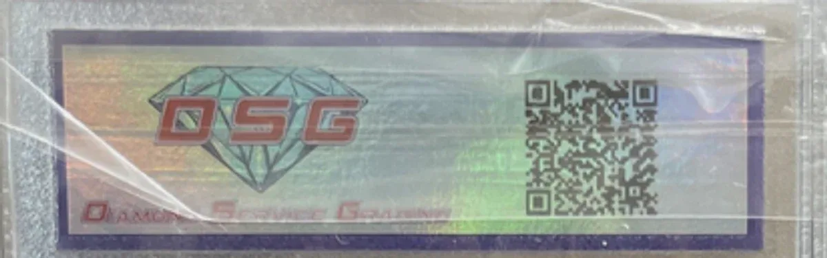 Close view of the back label on a DSG (Diamond Service Grading) slab