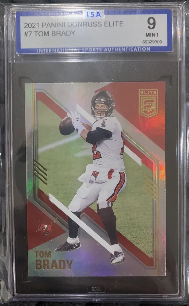 Example of a ISA (International Sports Authentication) graded slab, front
